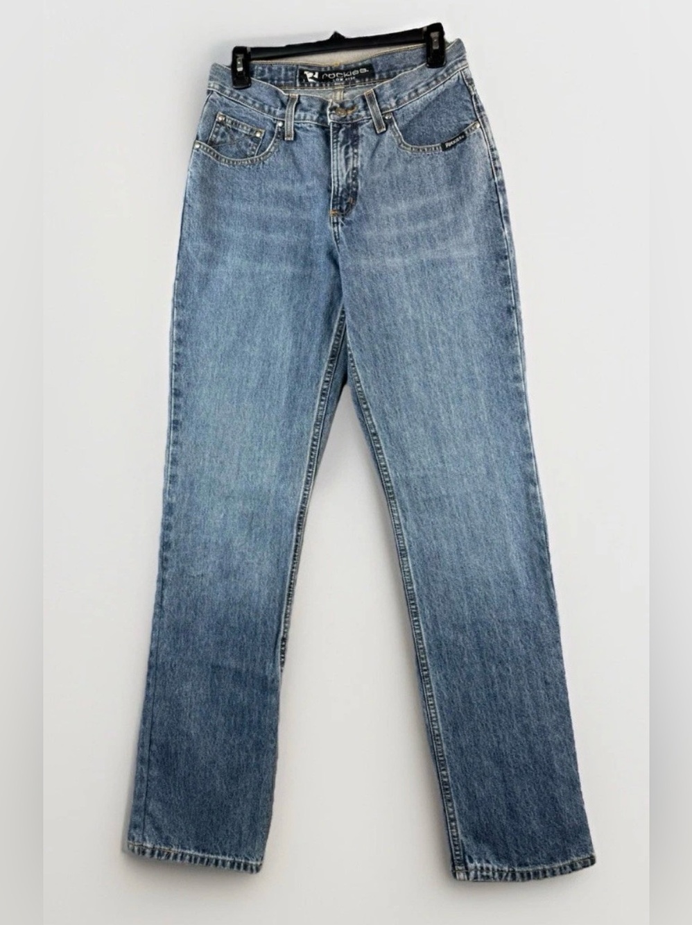 Vintage Rockies Womens Jeans Low Rise Slim Size 7 100% Cotton Bareback 90s